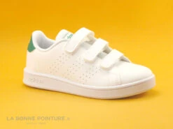 Adidas ADVANTAGE C EF0223 Blanc Vert - Basket Velcro Enfant -Chaussures À La Mode cd24607c73b9e66c561f35ea11d5d5ef 2627801 149865