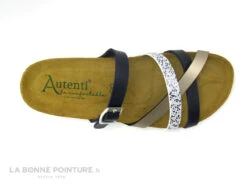 Autenti 689658 - Bleu Marine - Blanc - Beige Metal - Mule Compensee -Chaussures À La Mode cd24607c73b9e66c561f35ea11d5d5ef img 0004.jpg 159964