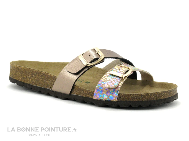 Autenti 689156 - Mule Anatomique - Bronze - Python Multicolore 3 Autenti 689156 - Mule Anatomique - Bronze - Python Multicolore