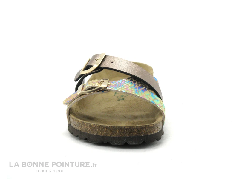 Autenti 689156 - Mule Anatomique - Bronze - Python Multicolore 4 Autenti 689156 - Mule Anatomique - Bronze - Python Multicolore – Image 2