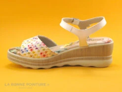 Dorking YAP D8217 - Blanc Glory Tequila - Sandale Compensee F -Chaussures À La Mode cd24607c73b9e66c561f35ea11d5d5ef img 0057.jpg 146717