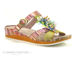 Laura Vita BRCUELO 242 Jaune Multicolore - Mule Femme -Chaussures À La Mode cd24607c73b9e66c561f35ea11d5d5ef img 0109.jpg 145070