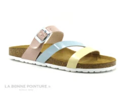 Bio Life 1588 Jaune Aqua Rose - Mule Reglable Femme