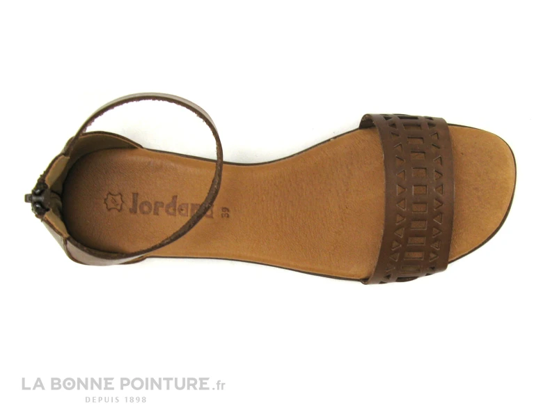 Jordana 3631 Marron - Sandale Plate Avec Contrefort 8 Jordana 3631 Marron - Sandale Plate Avec Contrefort – Image 6
