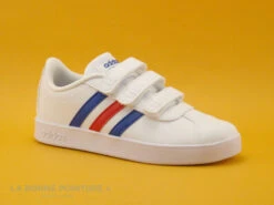 Adidas VL COURT 2-0 Blanc Bleu Rouge - Basket Basse Enfant -Chaussures À La Mode cd24607c73b9e66c561f35ea11d5d5ef img 0367.jpg 160477