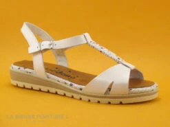 Jordana 3423 Blanc - Bride Salome - Sandale Femme Cuir Blanc -Chaussures À La Mode cd24607c73b9e66c561f35ea11d5d5ef img 0391.jpg 160507