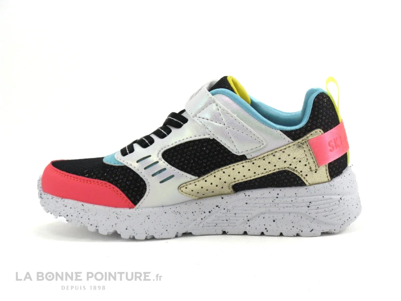 Skechers 310464L Uno Lite Gen Chill - Noir Blanc Multi - Basket Mode Fille 4 Skechers 310464L Uno Lite Gen Chill - Noir Blanc Multi - Basket Mode Fille – Image 2