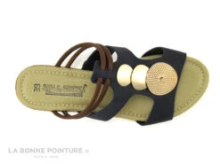 Sun Shadow 272029 Bleu Marine - Marron - Cercles Dores - Mule Femme -Chaussures À La Mode cd24607c73b9e66c561f35ea11d5d5ef img 0601.jpg 160702