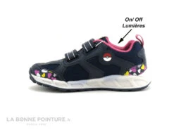 Geox SHUTTLE J8206D - Bleu Rose - Pokemon - Basket LED Fille -Chaussures À La Mode cd24607c73b9e66c561f35ea11d5d5ef img 0719.jpg 129565
