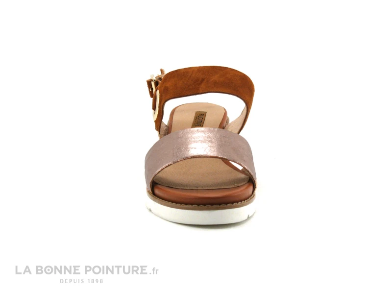 Fugitive BAYANE - Camel Nude Gold - Nu-pieds Femme 4 Fugitive BAYANE - Camel Nude Gold - Nu-pieds Femme – Image 2