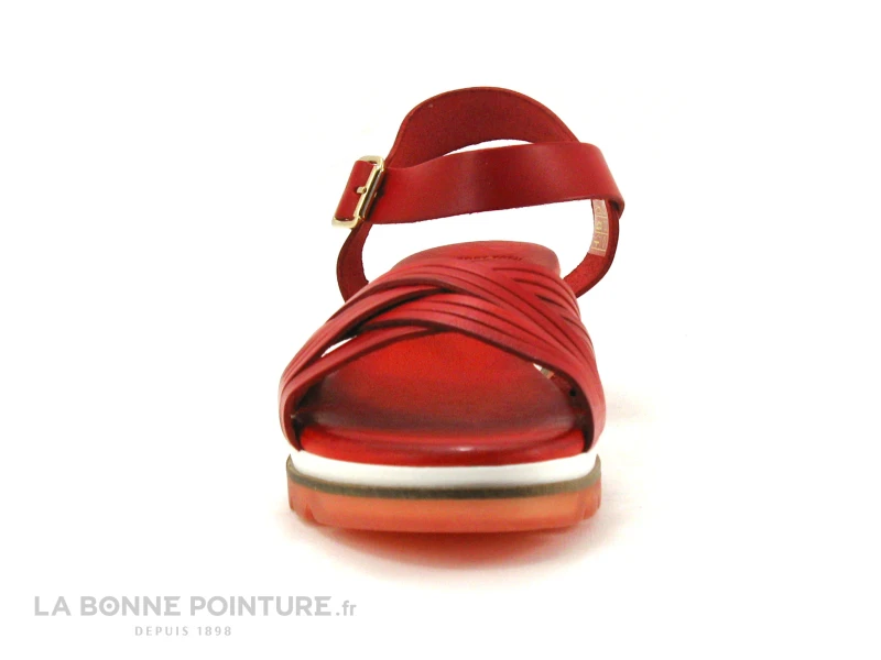 Valerias 6130 Rouge - Sandale Femme Cuir Rouge 4 Valerias 6130 Rouge - Sandale Femme Cuir Rouge – Image 2