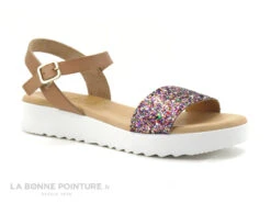 Kaola 3481 Glitter Multicolore - Marron - Sandale Femme -Chaussures À La Mode cd24607c73b9e66c561f35ea11d5d5ef img 1268.jpg 148215