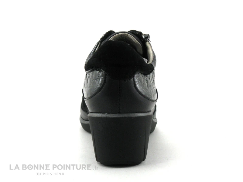 Pedi Girl GIFAR Anthracite Croco - Chaussure Compensee Avec Zip 6 Pedi Girl GIFAR Anthracite Croco - Chaussure Compensee Avec Zip – Image 4