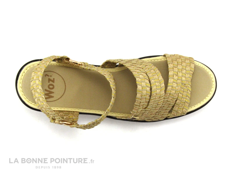 WOZ UP 689 Or Beige - Nu-pieds Compense 8 WOZ UP 689 Or Beige - Nu-pieds Compense – Image 6