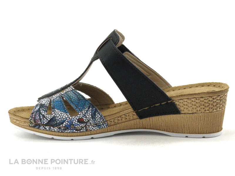 Inblu EP042T01 Noir - Multi - Mule Talon Compense 5 Inblu EP042T01 Noir - Multi - Mule Talon Compense – Image 3