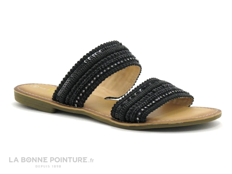 The Divine Factory TDF3239 - Noir - Perles - Mule Plate 3 The Divine Factory TDF3239 - Noir - Perles - Mule Plate