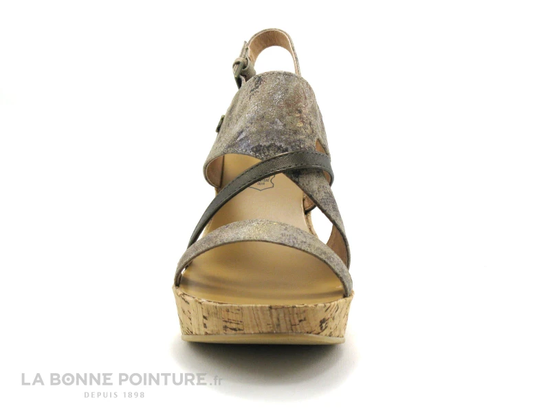 Les Ptites Bombes JULIETTE Compense Taupe Nu-pieds 4 Les Ptites Bombes JULIETTE Compense Taupe Nu-pieds – Image 2