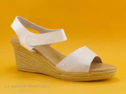 Eva Frutos 9538 Blanc - Metallise - Sandale Compensee -Chaussures À La Mode cd24607c73b9e66c561f35ea11d5d5ef img 3030.jpg 132241