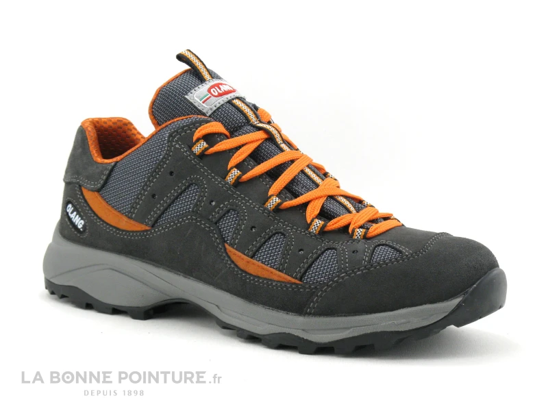 Olang ZENITH Tex - Gris Orange - Chaussure Randonnee Homme 3 Olang ZENITH Tex - Gris Orange - Chaussure Randonnee Homme