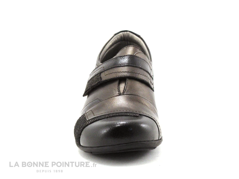 Pedi Girl GAURIA Carbone Moka - Chaussure Velcro Marron Metal 4 Pedi Girl GAURIA Carbone Moka - Chaussure Velcro Marron Metal – Image 2