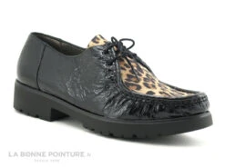 Pedi Girl GOFIQUE Noir Leopard Camel - Chaussure Basse Femme