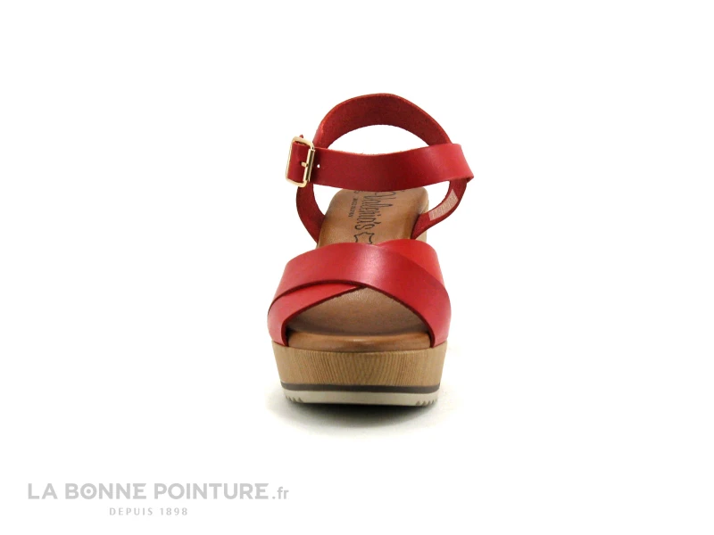 Valerias 5206 Rouge - Sandale Talon Haut Cuir Rouge 4 Valerias 5206 Rouge - Sandale Talon Haut Cuir Rouge – Image 2