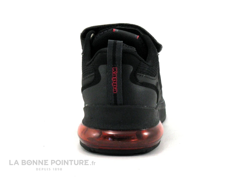 Kappa Logo SPLINTER Ev Kid - Noir Rouge - Basket Enfant Elastique Et Velcro 6 Kappa Logo SPLINTER Ev Kid - Noir Rouge - Basket Enfant Elastique Et Velcro – Image 4