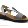 Valerias 5050 Gris Plomb - Sandale Confortable Femme