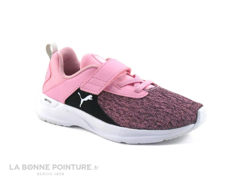Puma COMET 2 Rose - Basket Fille Avec Elastique Et Scratch 7 Puma COMET 2 Rose - Basket Fille Avec Elastique Et Scratch – Image 5