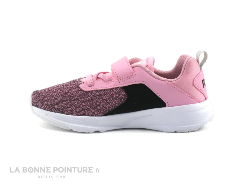 Puma COMET 2 Rose - Basket Fille Avec Elastique Et Scratch 5 Puma COMET 2 Rose - Basket Fille Avec Elastique Et Scratch – Image 3