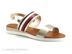 BioNatura KM969 Platine - Sandale Metallisee Femme