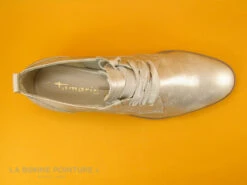 Tamaris 1-23204-20 Light Gold - Derby Femme Metallise -Chaussures À La Mode cd24607c73b9e66c561f35ea11d5d5ef img 6457.jpg 181700