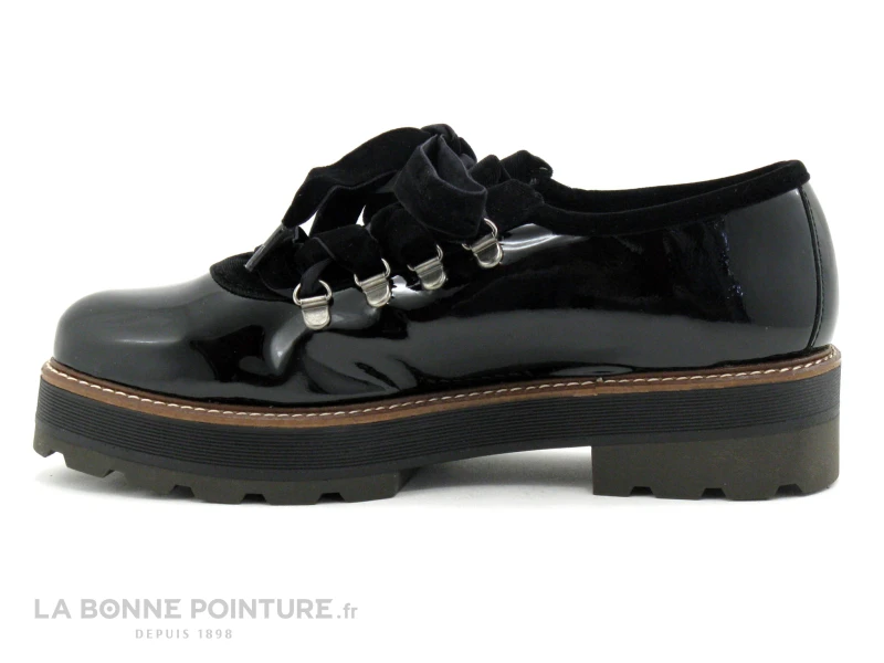 Folies POUM - Noir Verni - Chaussure Basse Femme 5 Folies POUM - Noir Verni - Chaussure Basse Femme – Image 3