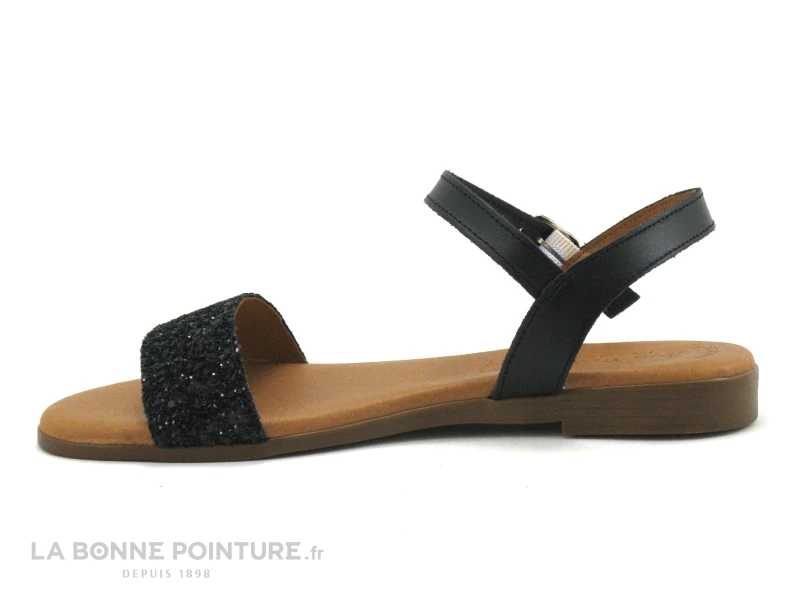Eva Frutos 7190 Negro Glitter Negro Nu-pieds 5 Eva Frutos 7190 Negro Glitter Negro Nu-pieds – Image 3