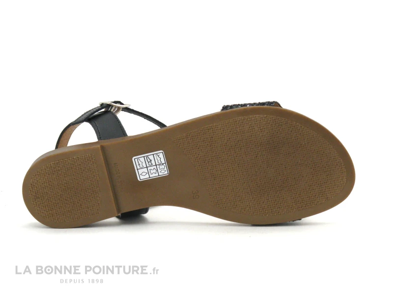 Eva Frutos 7190 Negro Glitter Negro Nu-pieds 8 Eva Frutos 7190 Negro Glitter Negro Nu-pieds – Image 6