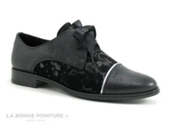 Mademoisel H 8057 Noir 2419 - Velours Imprime - Derby Femme -Chaussures À La Mode cd24607c73b9e66c561f35ea11d5d5ef img 7100.jpg 139335