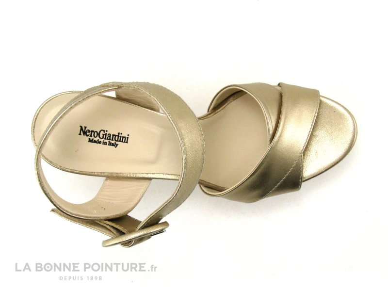 NeroGiardini E218632D - Sandale Plateforme Doree - Talon Haut 8 NeroGiardini E218632D - Sandale Plateforme Doree - Talon Haut – Image 6