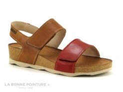 Pikolinos MAHON W9E-0503C1 510 Coral - Sandale Femme 2 Velcros