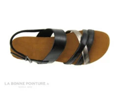 Marco Tozzi 2-28410-20 Noir Argent - Sandale Plate Femme -Chaussures À La Mode cd24607c73b9e66c561f35ea11d5d5ef img 7289.jpg 180523