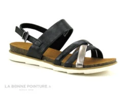 Marco Tozzi 2-28410-20 Noir Argent - Sandale Plate Femme -Chaussures À La Mode cd24607c73b9e66c561f35ea11d5d5ef img 7290.jpg 180529