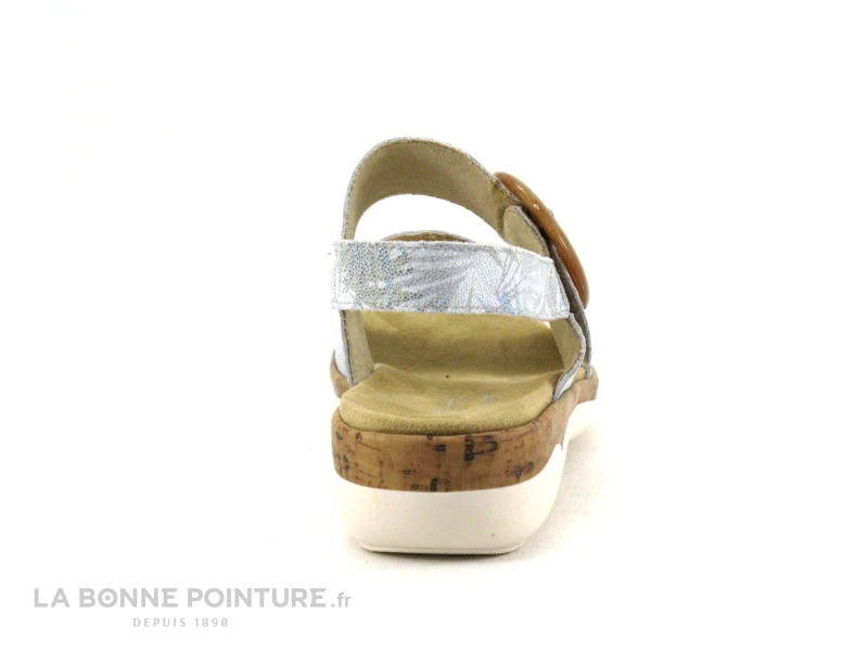 Remonte R6853-92 - Blanc - Bleu - Sandale Femme Avec Velcro 6 Remonte R6853-92 - Blanc - Bleu - Sandale Femme Avec Velcro – Image 4