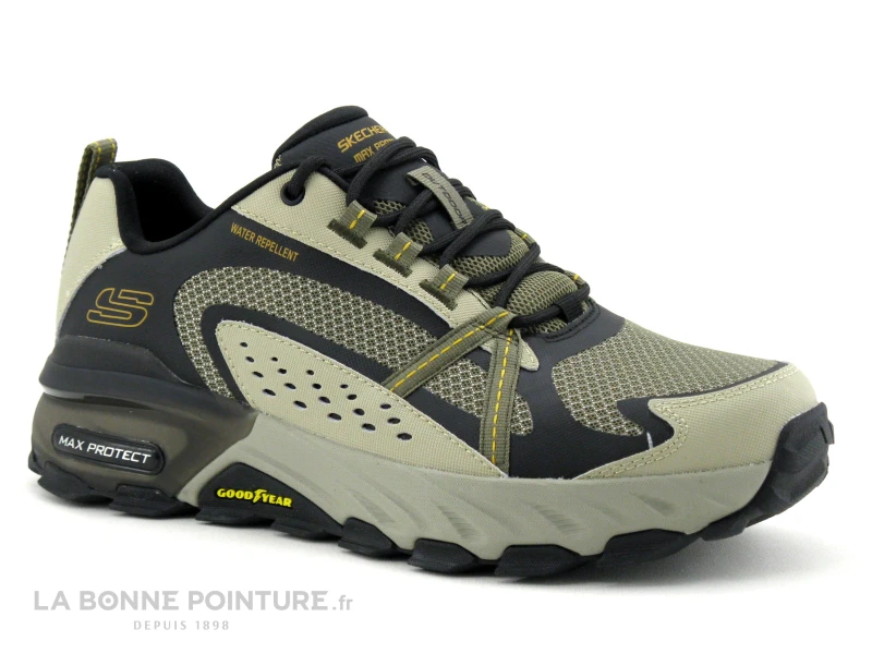 Skechers Outdoor 237303 Max Protect - Beige Noir - Basket Homme 3 Skechers Outdoor 237303 Max Protect - Beige Noir - Basket Homme