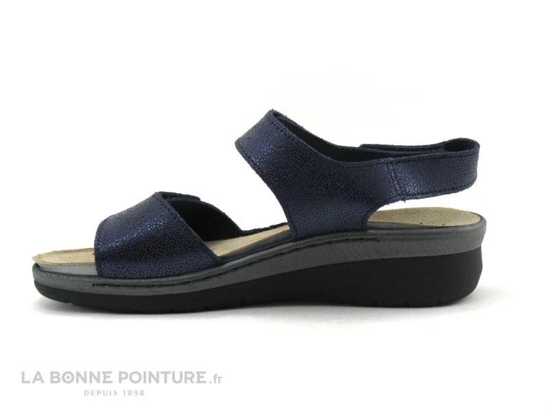 Fly Flot FRILUX Marine - Sandale Confort Femme - 3 Velcros 4 Fly Flot FRILUX Marine - Sandale Confort Femme - 3 Velcros – Image 2