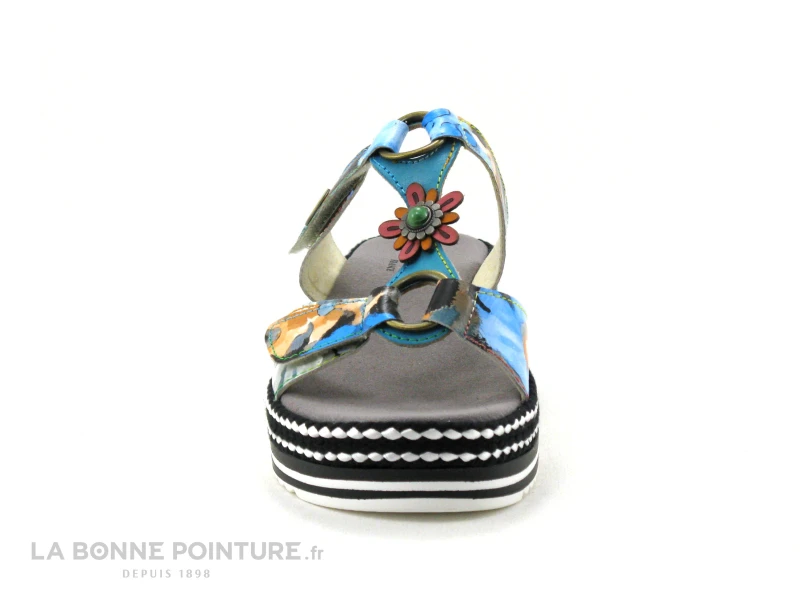 Laura Vita JACINEO 0323 Bleu - Mule Reglable Femme 4 Laura Vita JACINEO 0323 Bleu - Mule Reglable Femme – Image 2