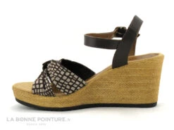 Tamaris 1-28346-20 Chocolate-Dots - Nu-pieds Talon Compense -Chaussures À La Mode cd24607c73b9e66c561f35ea11d5d5ef img 7741.jpg 181083