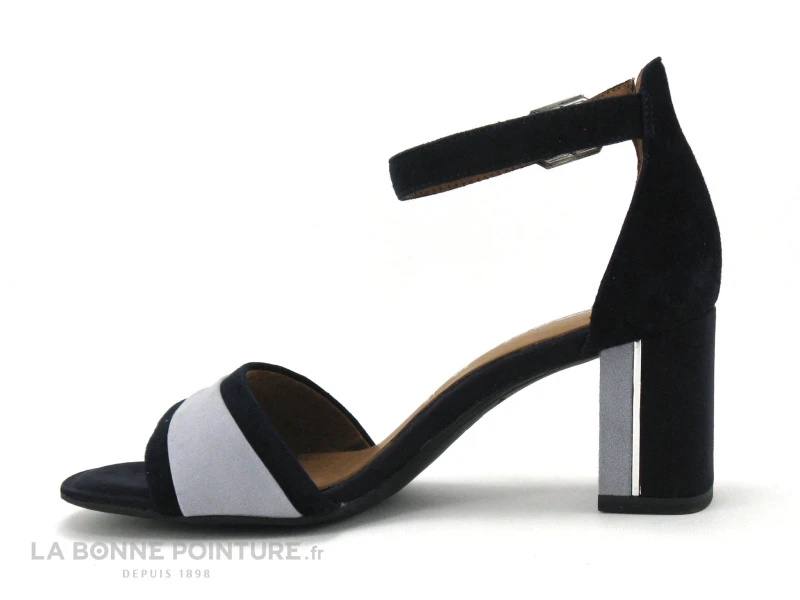 Tamaris 1-28379-28 Navy Lt Blue - Sandale Talon Haut - Bride Cheville 5 Tamaris 1-28379-28 Navy Lt Blue - Sandale Talon Haut - Bride Cheville – Image 3