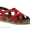 Jungla 7999 Reims Ferrari - Sandale Femme En Cuir Rouge