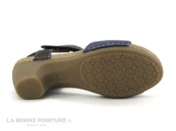 Jungla 7683 Bleu Marine - Marron - Sandale A Talon Epais -Chaussures À La Mode cd24607c73b9e66c561f35ea11d5d5ef img 8090.jpg 181513