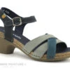 Jungla 7459 - Forest Jade - Nu-pieds Femme Cuir Bleu Et Vert - Petit Talon -Chaussures À La Mode cd24607c73b9e66c561f35ea11d5d5ef img 8214.jpg 169659