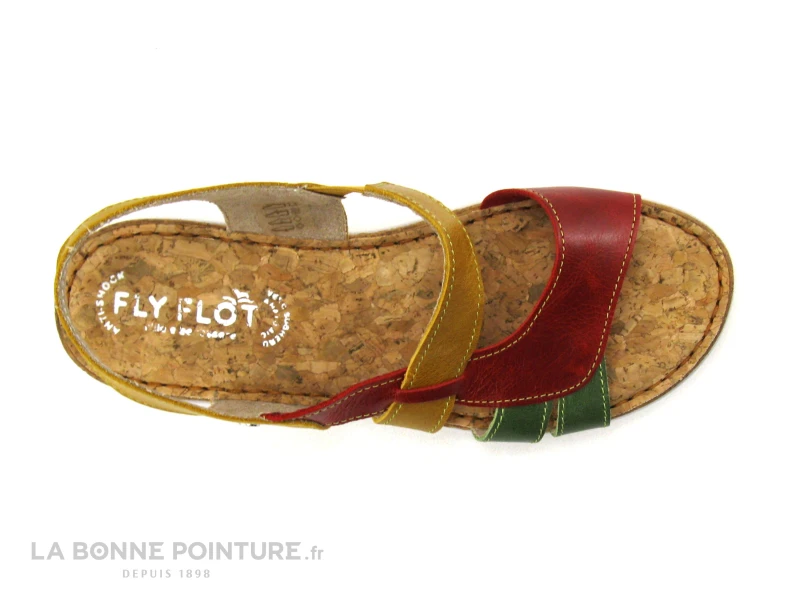 Fly Flot FRAGONY Rouge Ocre Vert - Nu-pieds Confort Femme 8 Fly Flot FRAGONY Rouge Ocre Vert - Nu-pieds Confort Femme – Image 6